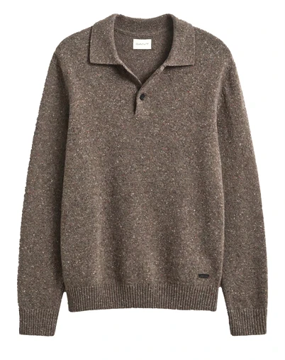 Gant - Blend Polosweater - Faded Taupe 